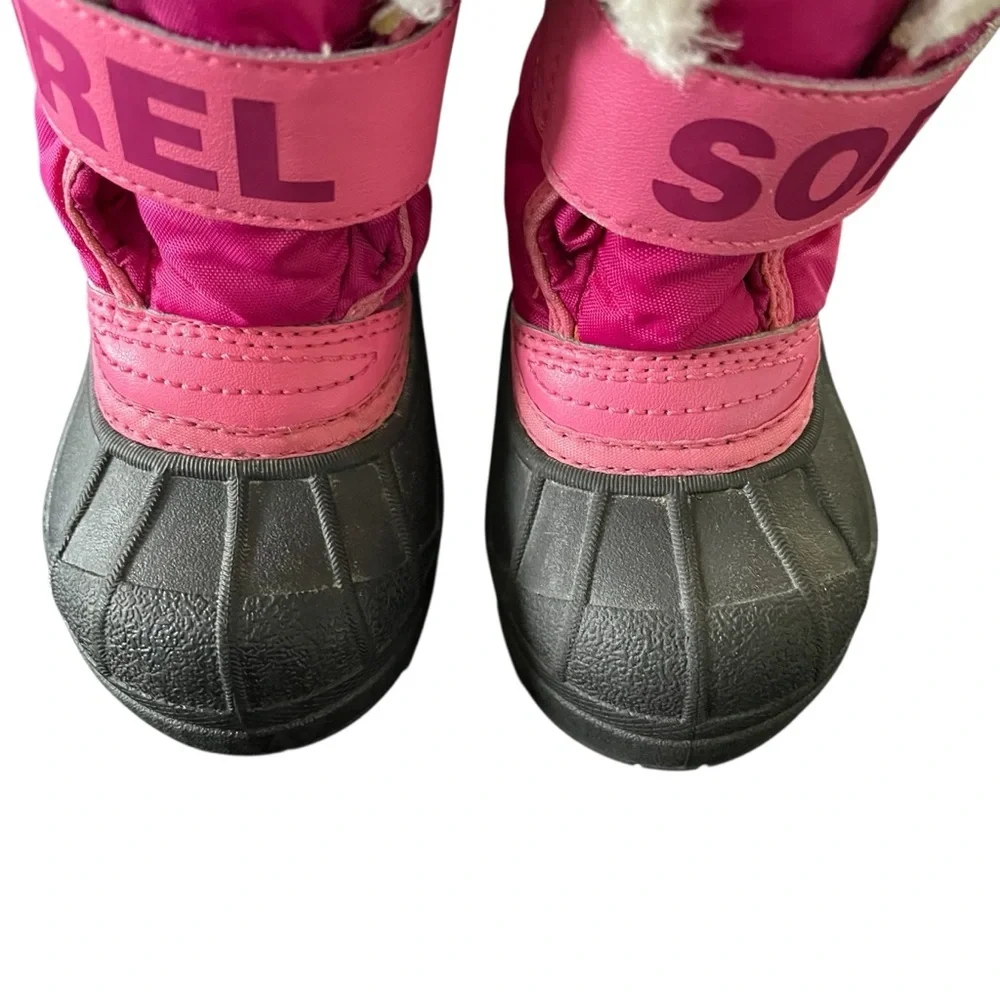 SOREL Snow Commander Toddler Boot in Tropic Pink, Deep Blush